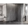 Mexen Lunar cabine de douche pentagonale pivotante droite 80 x 100 cm, transparent, chrome - 831-080P-100L-01-00-P