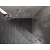 Mexen Lunar cabine de douche pentagonale pivotante droite 80 x 100 cm, transparent, chrome - 831-080P-100L-01-00-P