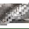 Mexen Lunar L Pentagonale Duschkabine schwenkbar rechts 80 x 100 cm, transparent, weiß - 831L-080P-100L-20-00-P
