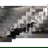Mexen Lunar L vijfhoekige douchecabine zwenkbaar links 80 x 90 cm, transparant, goud - 831L-080L-090P-50-00-L