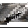 Mexen Lunar vijfhoekige douchecabine linksdraaiend 80 x 90 cm, transparant, goud - 831-080L-090P-50-00-L