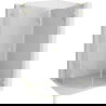 Mexen Lunar L vijfhoekige douchecabine linksdraaiend 90 x 100 cm, transparant, geborsteld goud - 831L-090L-100P-55-00-L