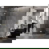 Mexen Lunar L vijfhoekige douchecabine linksdraaiend 90 x 100 cm, transparant, geborsteld goud - 831L-090L-100P-55-00-L