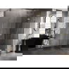 Mexen Lunar L Fünfeck-Duschkabine, rechts öffnend, 80 x 90 cm, transparent, gebürstetes Gold - 831L-080P-090L-55-00-P