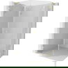 Mexen Lunar L vijfhoekige douchecabine scharnierend rechts 90 x 100 cm, transparant, geborsteld goud - 831L-090P-100L-55-00-P