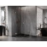 Mexen Lunar L cabine de douche pentagonale ouvrante gauche 90 x 100 cm, transparent, or rose - 831L-090L-100P-60-00-L