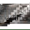 Mexen Lunar L fünfeckige Duschkabine mit linker Tür 80 x 100 cm, transparent, gebürstetes Kupfer - 831L-080L-100P-65-00-L