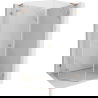 Mexen Lunar L Fünfeck-Duschkabine, schwenkbar, links 90 x 100 cm, transparent, gebürstetes Kupfer - 831L-090L-100P-65-00-L