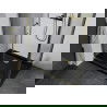 Mexen Apia schuif douchecabine 110 x 70 cm, transparant, goud + douchebak Flat, zwart - 840-110-070-50-00-4070G