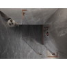 Mexen Lunar L petokutna tuš kabina s desnim otvaranjem, 80 x 100 cm, prozirna, brušeni bakar - 831L-080P-100L-65-00-P