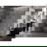 Mexen Lunar L fünfeckige Duschkabine links 80x100 cm, transparent, gebürstetes Gun Gray - 831L-080L-100P-66-00-L
