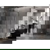Mexen Lunar L fünfeckige Duschkabine links 80x100 cm, transparent, gebürstetes Gun Gray - 831L-080L-100P-66-00-L