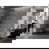 Mexen Lunar L Fünfeck-Duschkabine schwenkbar links 90x100 cm, transparent, gun grau gebürstet - 831L-090L-100P-66-00-L