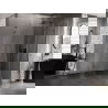 Mexen Lunar L Fünfeck-Duschkabine rechts öffnend 90x100 cm transparent, gebürstet gun gray - 831L-090P-100L-66-00-P