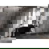 Mexen Lunar L Fünfeck-Duschkabine rechts öffnend 90x100 cm transparent, gebürstet gun gray - 831L-090P-100L-66-00-P
