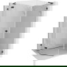 Mexen Lunar L vijfhoekige douchcabine scharnierend links 80 x 100 cm, transparant, zwart - 831L-080L-100P-70-00-L
