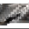 Mexen Lunar L Fünfeck-Duschkabine links schwenkbar 90 x 100 cm, transparent, schwarz - 831L-090L-100P-70-00-L