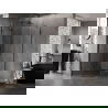 Mexen Lunar fünfeckige Duschkabine links schwenkbar 90 x 100 cm, transparent, schwarz - 831-090L-100P-70-00-L
