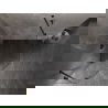 Mexen Lunar fünfeckige Duschkabine links schwenkbar 90 x 100 cm, transparent, schwarz - 831-090L-100P-70-00-L