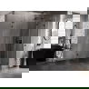 Mexen Lunar L vijfhoekige douchecabine scharnierend rechts 80 x 90 cm, transparant, zwart - 831L-080P-090L-70-00-P