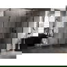 Mexen Lunar L Fünfeck-Duschkabine rechte Schwenktür 90 x 100 cm, transparent, schwarz - 831L-090P-100L-70-00-P