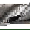 Mexen Lunar L vijfhoekige douchecabine met rechter scharnier 90 x 100 cm, transparant, gun metal - 831L-090P-100L-95-00-P