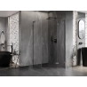 Mexen Lunar L kabina prysznicowa pięciokątna uchylna prawa 90 x 100 cm, transparent, gun metal - 831L-090P-100L-95-00-P