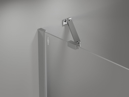 Mexen Mist Duschtür, schwenkbar, 75 cm, transparent, Chrom - 8A4-075-000-01-00