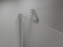 Mexen Mist draaideur douchescherm 115 cm, transparant, chroom - 8A4-115-000-01-00