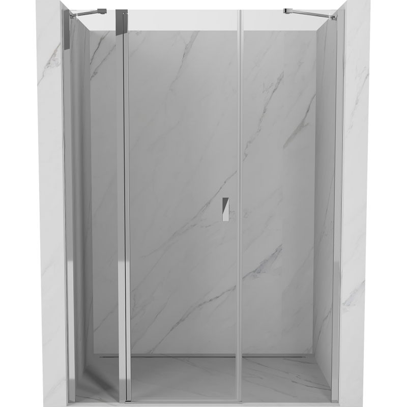 Mexen Mist Duschdrehtür 140 cm, transparent, Chrom - 8A4-140-001-01-00