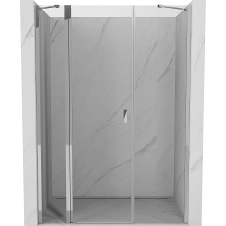 Mexen Mist 145 cm Pivot Shower Door, Transparent, Chrome - 8A4-145-001-01-00
