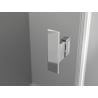 Mexen Mist portes de douche battantes 140 cm, transparent, chrome - 8A4-140-001-01-00