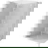Mexen Lunar L fünfeckige Duschkabine, rechts öffnend 90x100 cm, transparent, gebürsteter Nickel - 831L-090P-100L-97-00-P