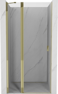 Mexen Mist dušiuksed 105 cm, läbipaistev, kuldne - 8A4-105-000-50-00