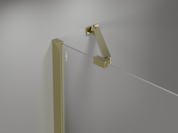 Mexen Mist draaideur douchedeur 115 cm, transparant, goud - 8A4-115-000-50-00