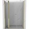 Mexen Mist hinged shower doors 130 cm, transparent, gold - 8A4-130-001-50-00