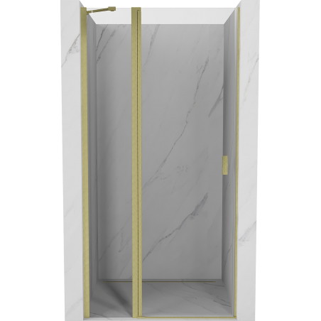 Mexen Mist hinged shower doors 105 cm, transparent, gold brushed - 8A4-105-000-55-00