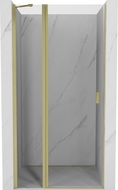 Mexen Mist okretna tuš vrata 105 cm, prozirna, zlatno brušena - 8A4-105-000-55-00