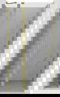 Mexen Mist draaideur douchedeur 120 cm, transparant, goud geborsteld - 8A4-120-000-55-00