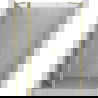 Mexen Mist Duschdrehtür 140 cm, transparent, gebürstet gold - 8A4-140-001-55-00
