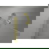 Mexen Mist Duschdrehtür 140 cm, transparent, gebürstet gold - 8A4-140-001-55-00