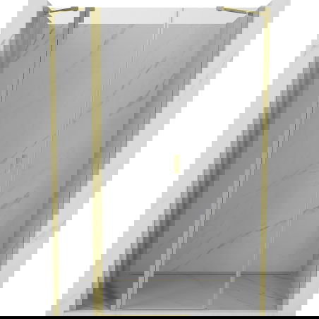 Mexen Mist Duschpendeltür 155 cm, transparent, gebürstetes Gold - 8A4-155-001-55-00