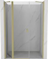 Mexen Mist okretna vrata za tuš 160 cm, prozirna, zlatna brušena - 8A4-160-001-55-00