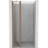 Mexen Mist porte de douche pivotante 100 cm, transparent, cuivre brossé - 8A4-100-000-65-00