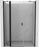 Mexen Mist preklopna tuš vrata 140 cm, prozirna, crna - 8A4-140-001-70-00