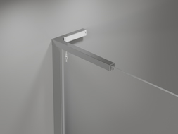 Mexen Mist L douchedeur scharnierend 95 cm, transparant, chroom - 8A4L-095-000-01-00