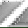 Mexen Mist L draaideur douchedeur 140 cm, transparant, chroom - 8A4L-140-001-01-00