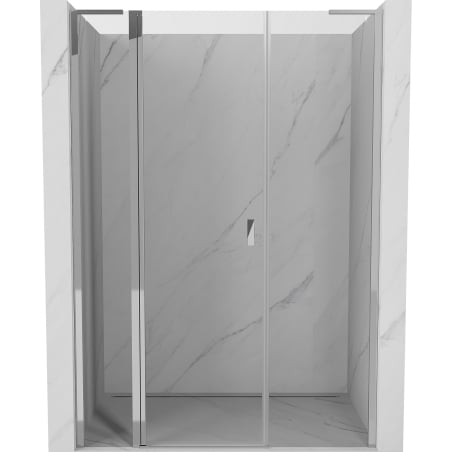 Mexen Mist L Duschschwingtür 150 cm, transparent, chrom - 8A4L-150-001-01-00
