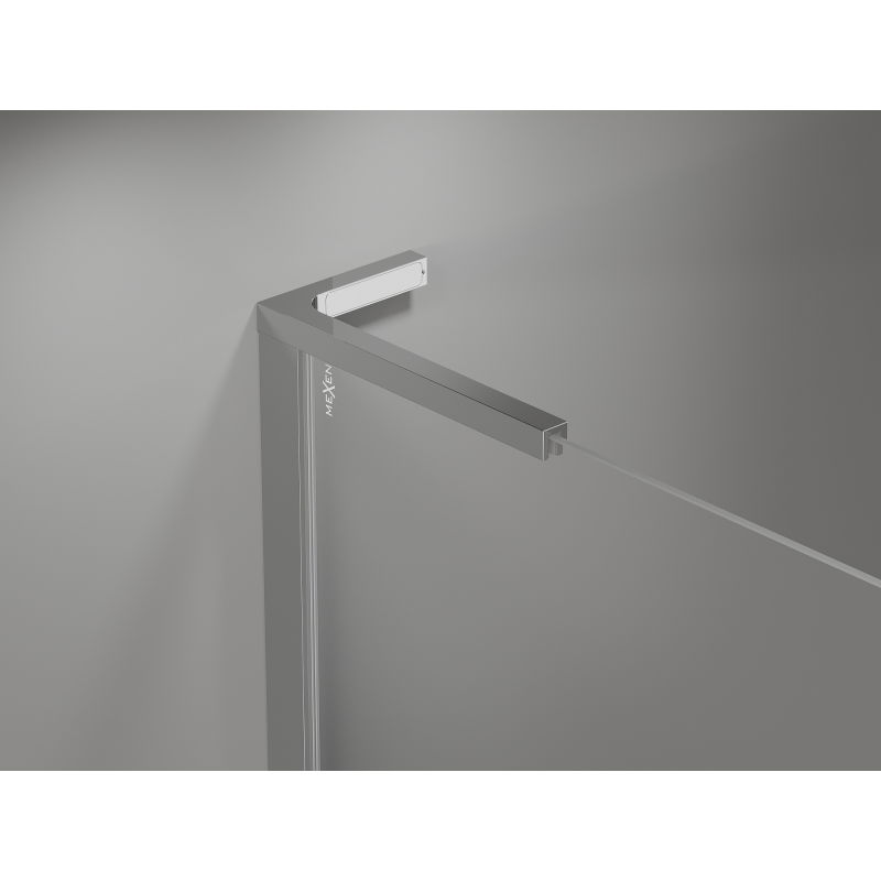 Mexen Mist L portas de duche de abrir 150 cm, transparente, cromado - 8A4L-150-001-01-00
