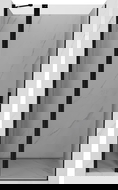 Mexen Mist draaideur douchedeur 100 cm, transparant, zwart - 8A4-100-000-70-00